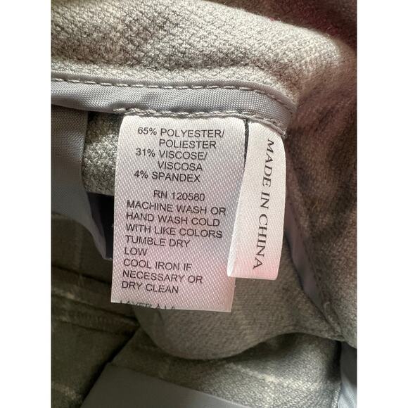 Amanda + Chelsea Gray Checkered Casual Dress Pants Size 4 - Picture 4 of 5
